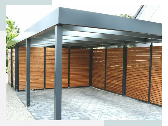 Навесы для парковки в Биробиджане