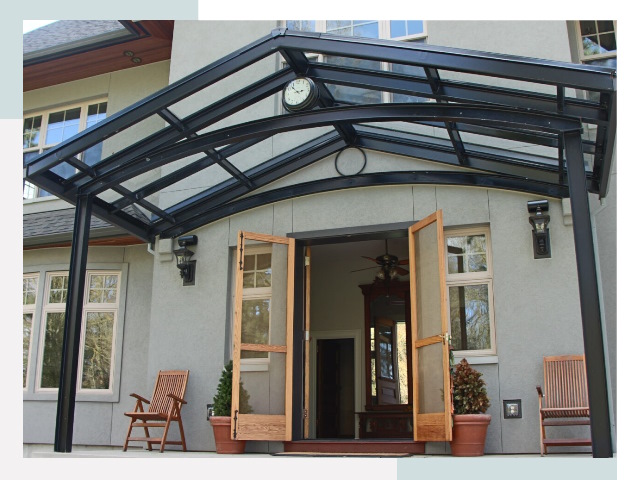 Козырьки металлические в Биробиджане