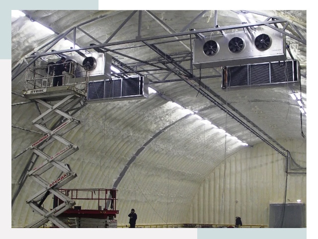 Оснащение ангаров в Биробиджане