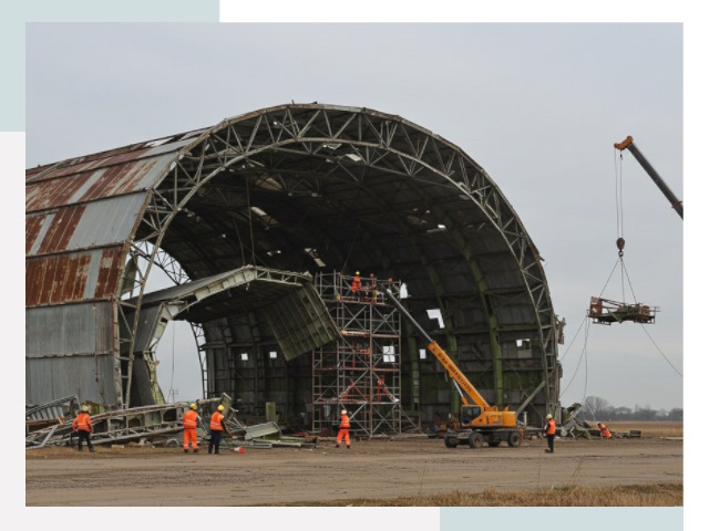 Демонтаж ангаров в Биробиджане