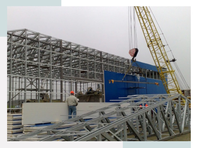 Монтаж ангаров в Биробиджане