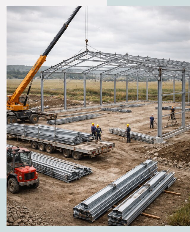 Строительство ангаров для сельхозтехники в Биробиджане под ключ