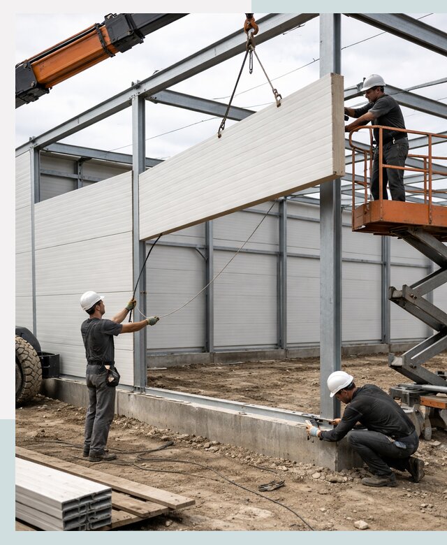 Строительство складов из сэндвич панелей в Биробиджане под ключ