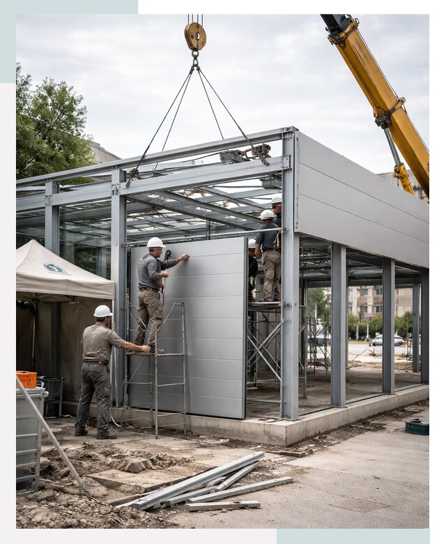 СтальСтрой-Брб: торговый павильон под ключ в Биробиджане от 35483 р.