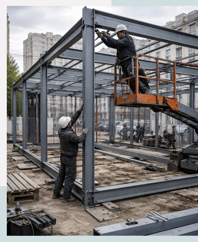 Строительство и монтаж торговых павильонов под ключ в Биробиджане