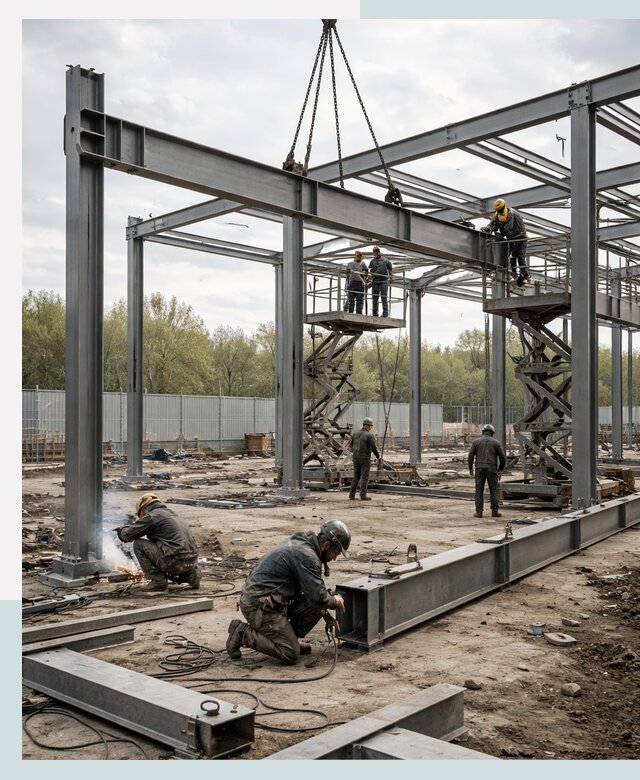 Строительство выставочных павильонов из металлоконструкций в Биробиджане